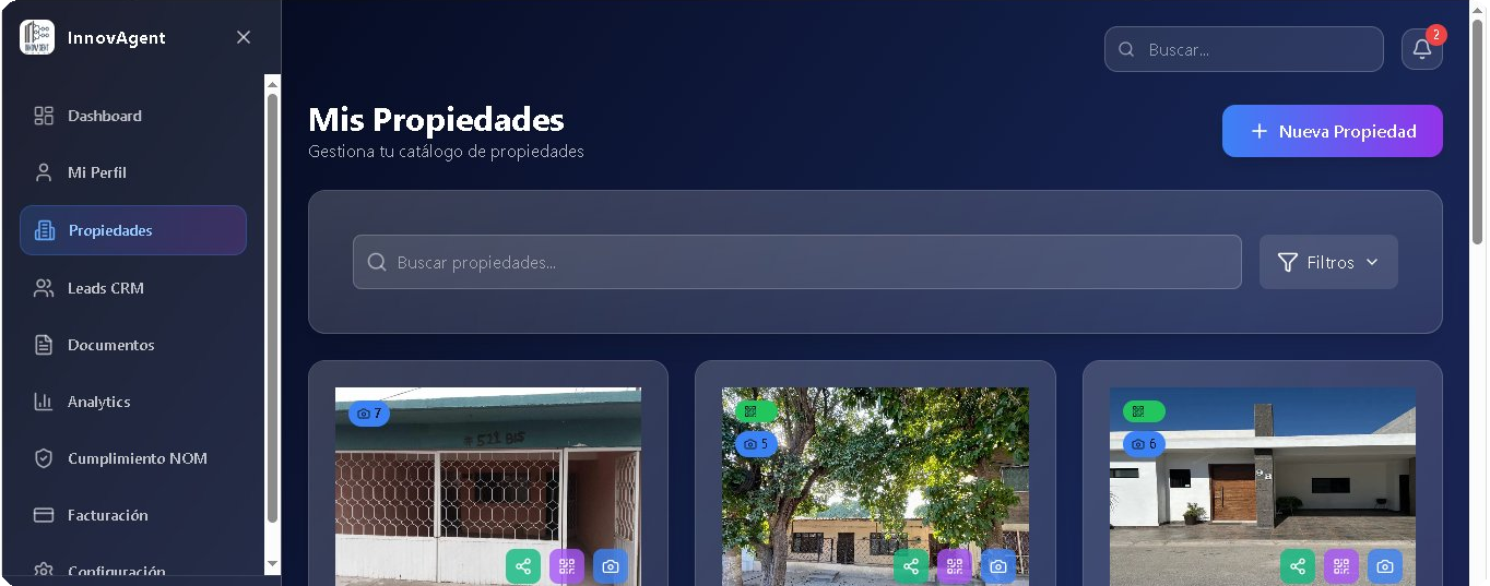 Dashboard InnovaAgent